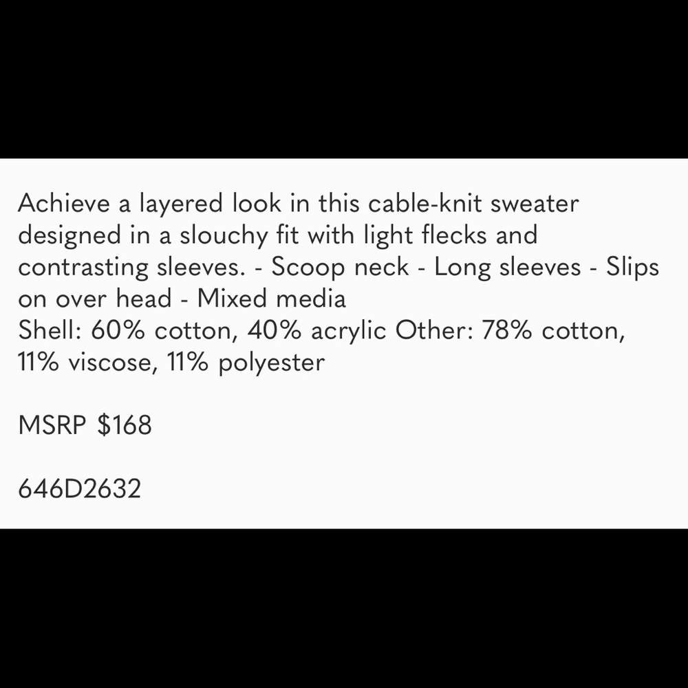 NWT FREE PEOPLE SWEATER - Picture 4 of 4